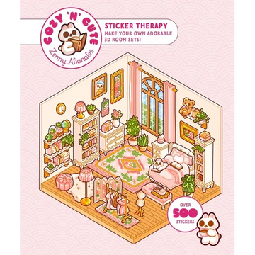 Cute 'n' Cozy Sticker Therapy: Make Your Own Adorable 3D Room Sets: Over 500 Stickers! - Paperback