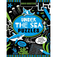 Brain Boosters Under the Sea Puzzles (with Neon Colors): Activities for Boosting Problem-Solving Skills - Paperback