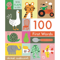 100 First Words: With Flaps to Lift - Board Book