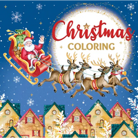 Christmas Coloring (Santa Sleigh Cover - Keepsake Coloring Book) - Paperback