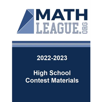 2022-2023 High School Contest Materials - Paperback