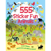 555 Sticker Fun - Animals - Paperback