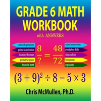 Grade 6 Math Workbook with Answers - Paperback