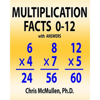 Multiplication Facts 0-12 with Answers: Improve Your Math Fluency Worksheets - Paperback
