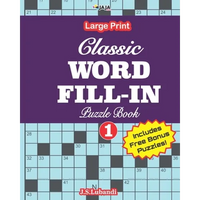 Classic WORD FILL-IN Puzzle Book; Vol.1 - Paperback