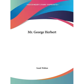 Mr. George Herbert - Paperback