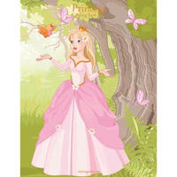 Princess Coloring Book 1 & 2 - Paperback