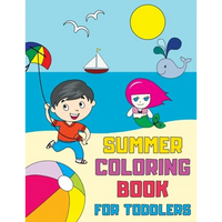 Summer Coloring Book for Toddlers: Fun, Simple and Educational Coloring Pages for Kids Ages 1-3 - Paperback