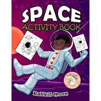 Space Activity Book: for Kids Ages 4-8: A Fun Kid Workbook Game For Learning, Solar System Coloring, Mazes, Word Search and More! - Paperback