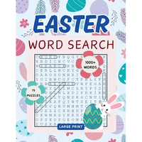 Easter Word Search Book: 75 Spring Themed Word Find Puzzles for Adults, Middle-Aged, Seniors and Teens with Solutions - Paperback