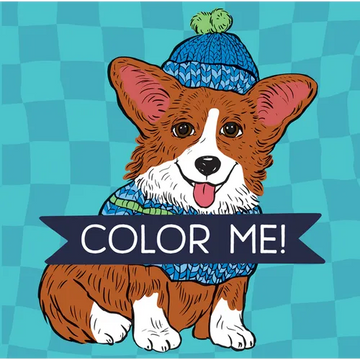 Color Me! Dogs - Keepsake Coloring Books Compact Edition with Dog Quotes 7x7 Inches Portable Coloring Book for Dog Lovers, Adults & All Ages - Paperback