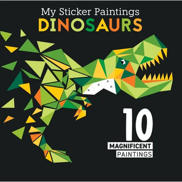 My Sticker Paintings: Dinosaurs: 10 Magnificent Paintings - Paperback