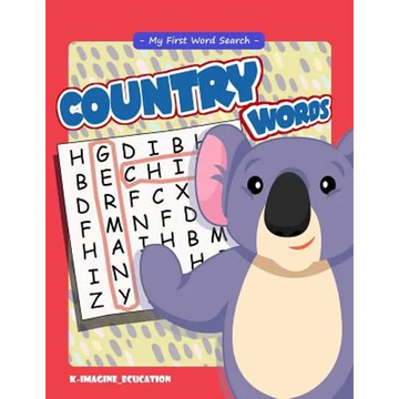 My First Word Search - Country Words: Word Search Puzzle for Kids Ages 4 -6 Years - Paperback