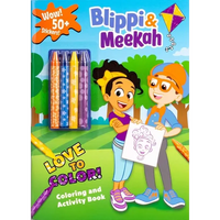 Blippi: Blippi and Meekah Love to Color! - Paperback