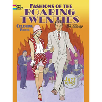 Fashions of the Roaring Twenties Coloring Book - Paperback