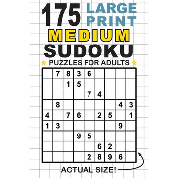 175 Large Print Medium Sudoku Puzzles for Adults: Only One Puzzle Per Page! (Pocket 6"x9" Size) - Paperback