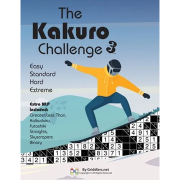 The Kakuro Challenge: Easy, Standard, Hard, Extreme Kakuro Puzzles - Paperback