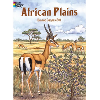 African Plains Coloring Book - Paperback