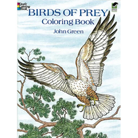 Birds of Prey Coloring Book - Paperback