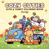 Cozy Cuties: Coloring Book for Adults and Kids - Paperback