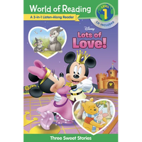 World of Reading: Disney's Lots of Love Collection 3-In-1 Listen Along Reader-Level 1: 3 Sweet Stories [With CD] - Paperback