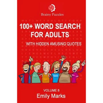 100+ Word Search for Adults: With Hidden Amusing Quotes - Paperback