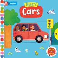 Busy Cars: A Push, Pull, Slide Book - Board Book