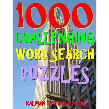 1000 Challenging Word Search Puzzles: Fun Way to Improve Your IQ - Paperback