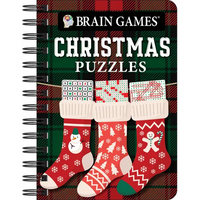 Brain Games - To Go - Christmas Puzzles (Stocking Cover): Volume 3 - Spiral