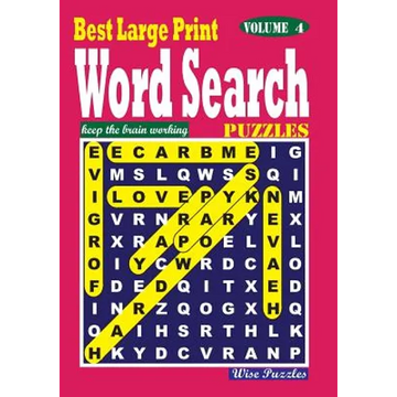 Best Large Print Word Search Puzzles, Vol. 4 - Paperback