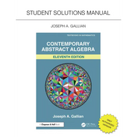Student Solutions Manual for Gallian's Contemporary Abstract Algebra - Paperback