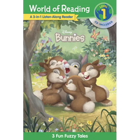 World of Reading: Disney Bunnies 3-In-1 Listen-Along Reader-Level 1: 3 Fun Fuzzy Tales [With Audio CD] - Paperback