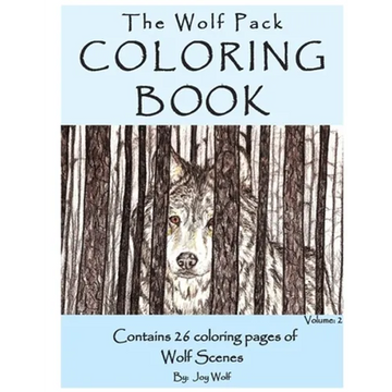 The Wolf Pack Coloring Book 26 Coloring Pages of Wolf Scenes Volume 2: Realistic Wolf Coloring Book - Paperback