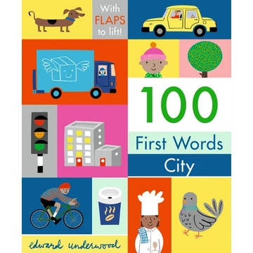 100 First Words: City: With Flaps to Lift - Board Book