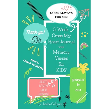 5-Week Cross My Heart Journal with Memory Verses for Kids - Paperback