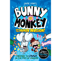 Bunny vs. Monkey and the Human Invasion - Paperback