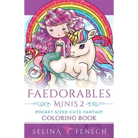 Faedorables Minis 2 - Pocket Sized Cute Fantasy Coloring Book - Paperback