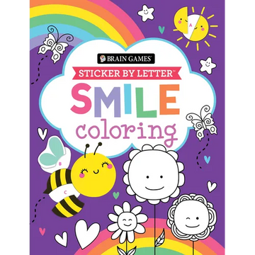 Brain Games - Sticker by Letter - Coloring: Smile - Paperback