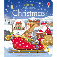 Peek Inside Christmas: A Christmas Holiday Book for Kids - Board Book