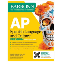 AP Spanish Language and Culture Premium, Fourteenth Edition: Prep Book with 5 Practice Tests + Comprehensive Review + Online Practice (2026) - Paperback