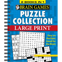 Brain Games - 2 Books in 1 - Puzzle Collection - Spiral