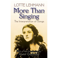 More Than Singing: The Interpretation of Songs - Paperback