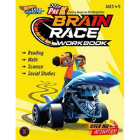 Hot Wheels Brain Race Prek Workbook - Paperback