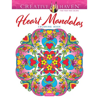 Creative Haven Heart Mandalas Coloring Book - Paperback