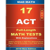 2018 ACT Math Tests 1-17 - Paperback