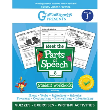 The Parts of Speech Workbook, Grade 1 - Paperback