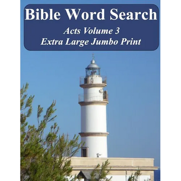 Bible Word Search Acts Volume 3: King James Version Extra Large Jumbo Print - Paperback