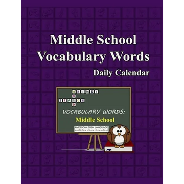 Whimsy Word Search, Middle School Vocabulary Words - Daily Calendar - In ASL - Paperback