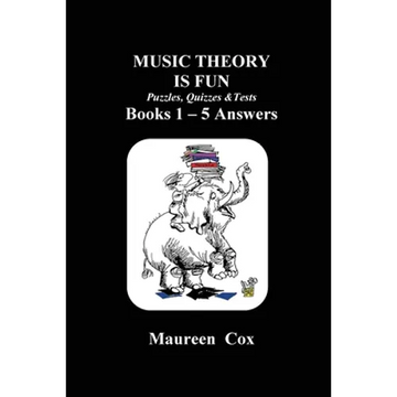 MUSIC THEORY IS FUN Puzzles, Quizzes & Tests Books 1 - 5 Answers - Paperback