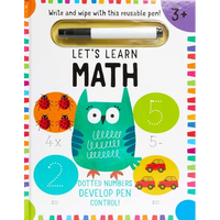 Let's Learn: First Math Skills: (Early Math Skills, Number Writing Workbook, Addition and Subtraction, Kids' Counting Books, Pen Control, Write and Wi - Hardcover